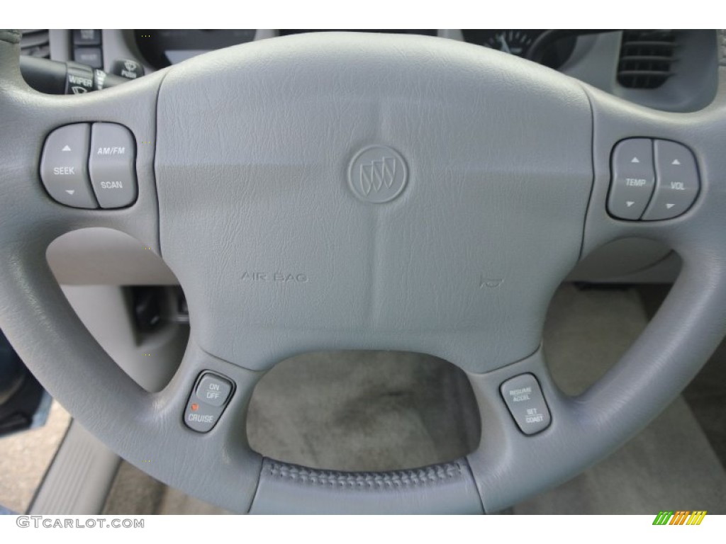 2002 Buick LeSabre Limited Medium Gray Steering Wheel Photo #82659316