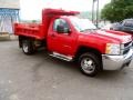 Victory Red - Silverado 3500HD Work Truck Regular Cab 4x4 Chassis Dump Truck Photo No. 3