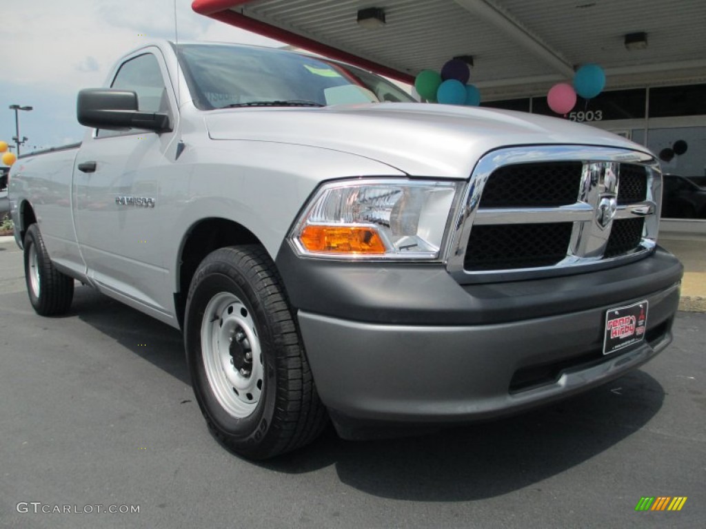 2011 Ram 1500 SLT Regular Cab - Bright Silver Metallic / Dark Slate Gray/Medium Graystone photo #1