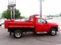 Victory Red - Silverado 3500HD Work Truck Regular Cab 4x4 Chassis Dump Truck Photo No. 4