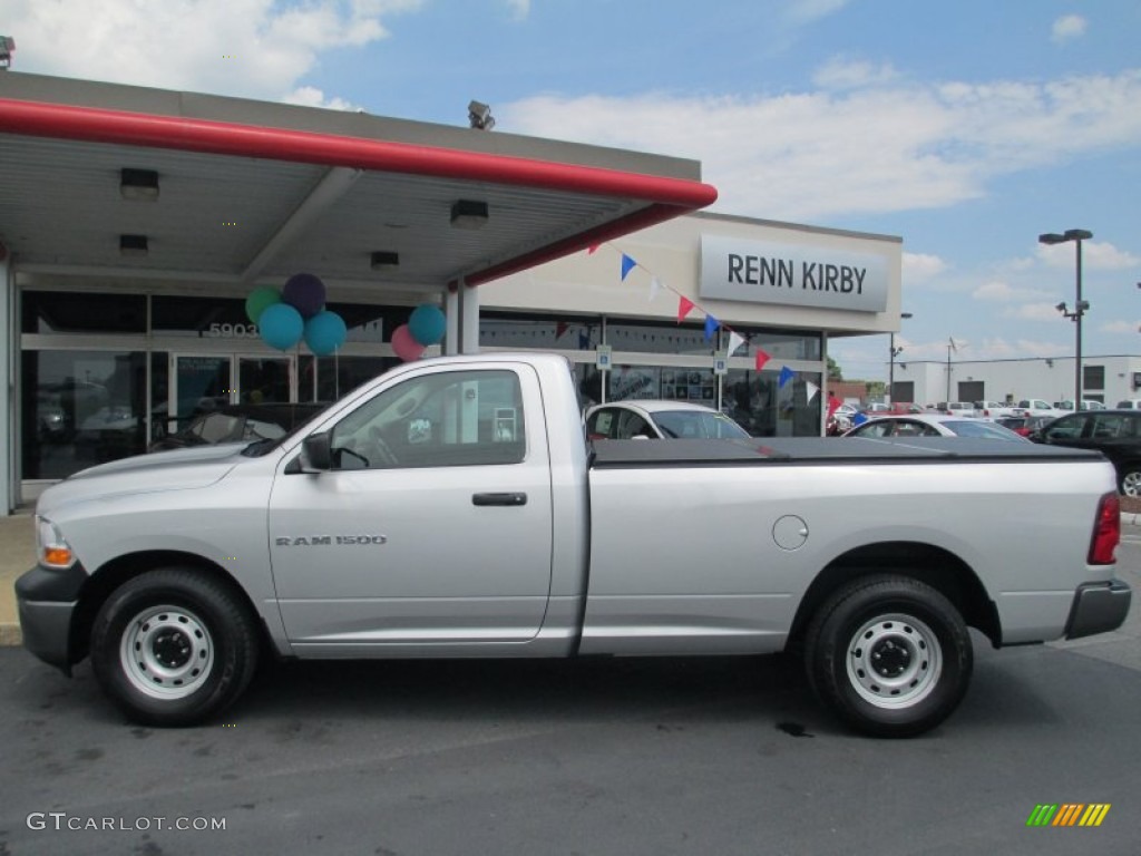 2011 Ram 1500 SLT Regular Cab - Bright Silver Metallic / Dark Slate Gray/Medium Graystone photo #10