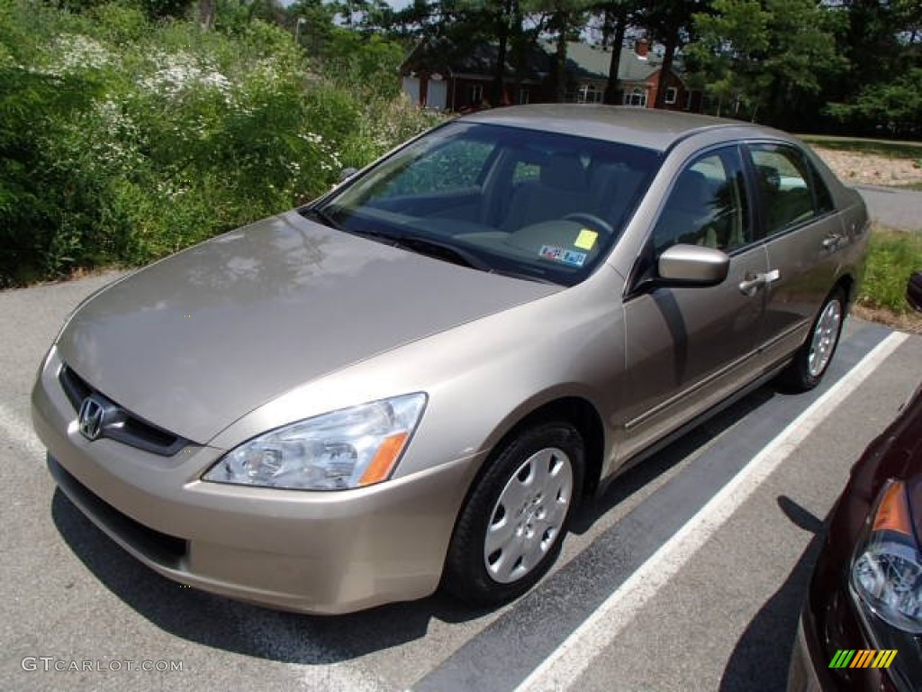 2003 Accord LX V6 Sedan - Desert Mist Metallic / Ivory photo #3