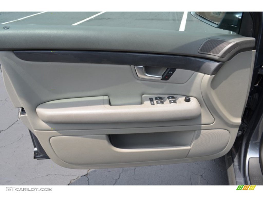 2004 Audi A4 1.8T quattro Sedan Grey Door Panel Photo #82661570