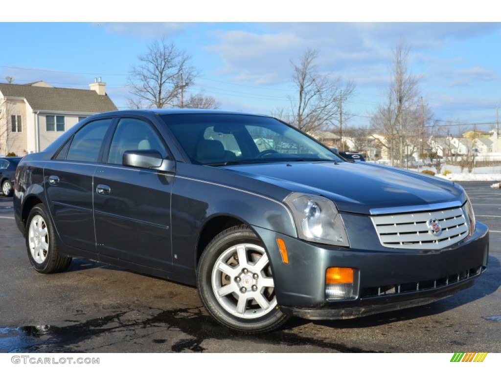 2007 CTS Sedan - Thunder Gray Chromaflair / Light Gray/Ebony photo #1