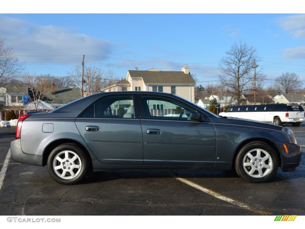 2007 CTS Sedan - Thunder Gray Chromaflair / Light Gray/Ebony photo #8