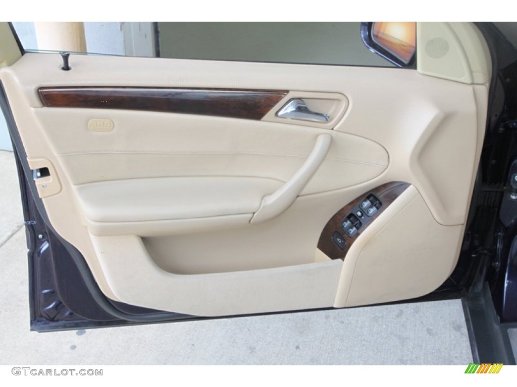 2002 Mercedes-Benz C 240 Sedan Java Door Panel Photo #82662253
