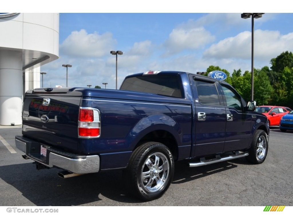 2004 F150 XLT SuperCrew - True Blue Metallic / Medium/Dark Flint photo #3