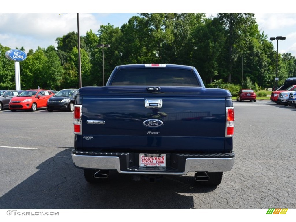 2004 F150 XLT SuperCrew - True Blue Metallic / Medium/Dark Flint photo #4