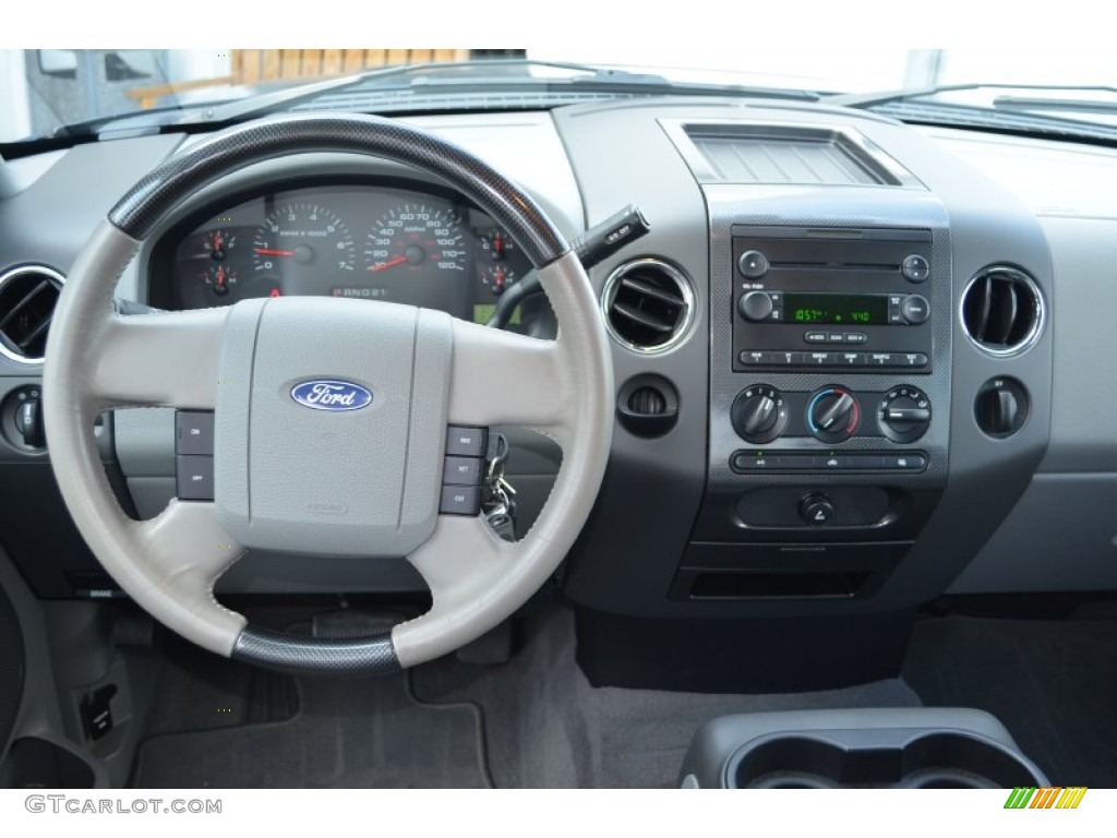 2004 F150 XLT SuperCrew - True Blue Metallic / Medium/Dark Flint photo #18