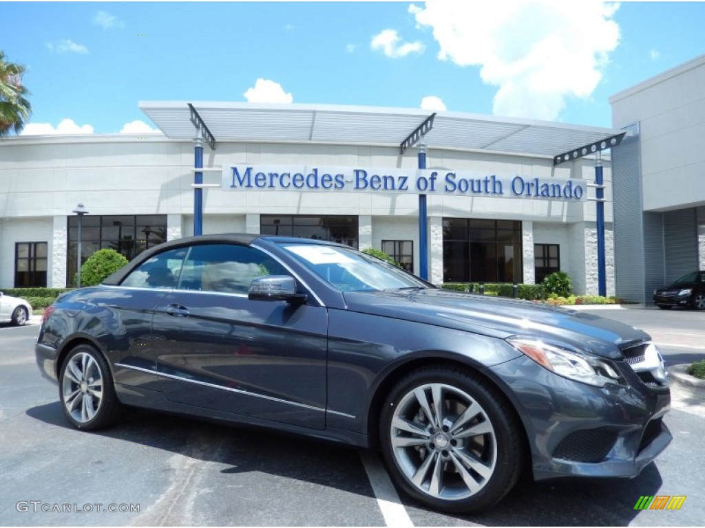 2014 E 350 Cabriolet - Steel Gray Metallic / Natural Beige/Black photo #1