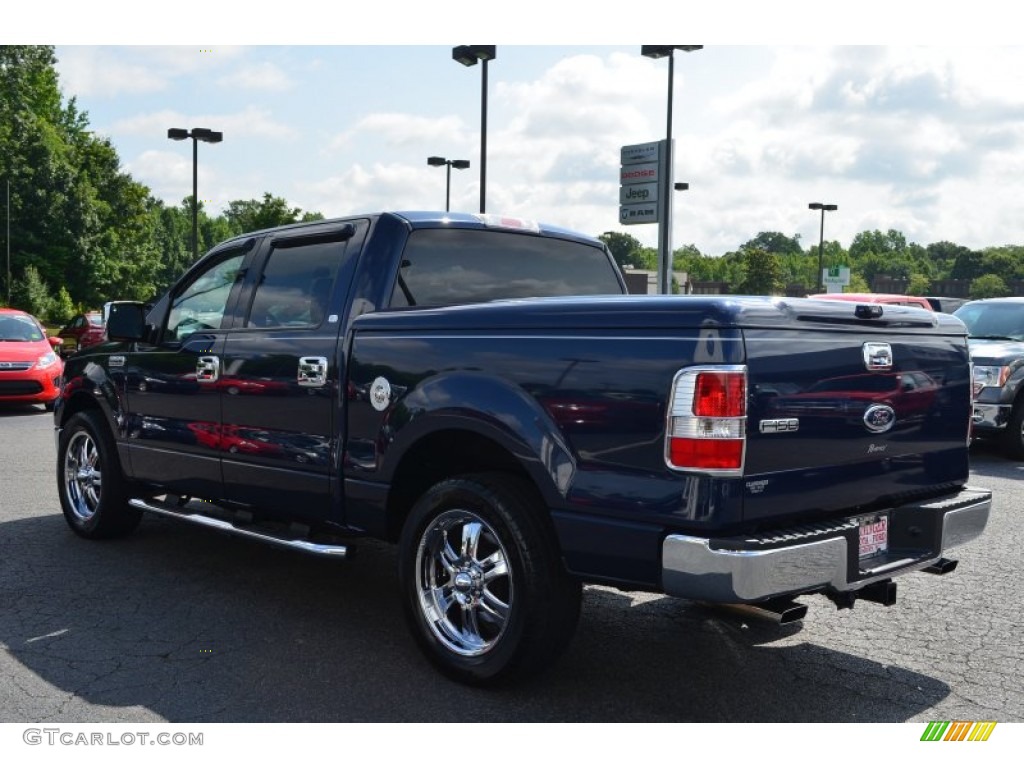 2004 F150 XLT SuperCrew - True Blue Metallic / Medium/Dark Flint photo #29