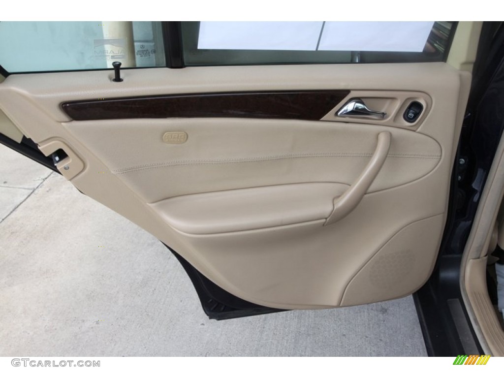 2002 Mercedes-Benz C 240 Sedan Java Door Panel Photo #82662946