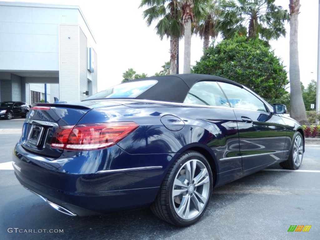 Lunar Blue Metallic 2014 Mercedes-Benz E 350 Cabriolet Exterior Photo #82663026