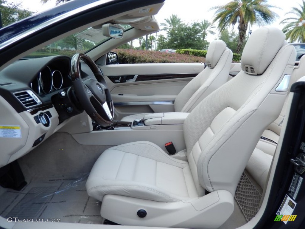 Silk Beige/Espresso Brown Interior 2014 Mercedes-Benz E 350 Cabriolet Photo #82663091