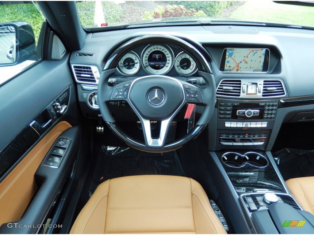 2014 Mercedes-Benz E 350 Coupe Natural Beige/Black Dashboard Photo #82663435