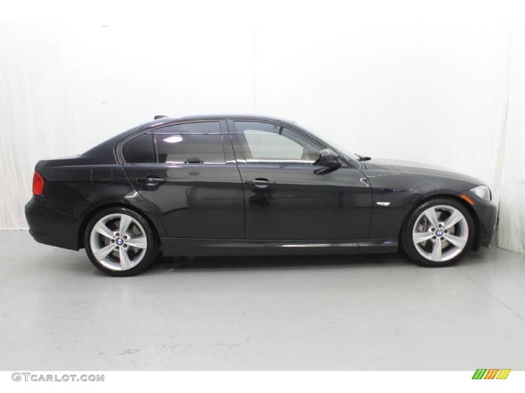 2011 3 Series 335i Sedan - Jet Black / Black photo #2