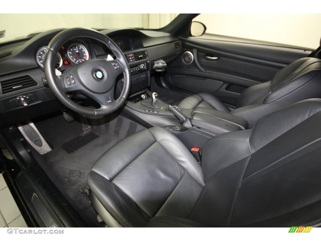 Black Novillo Leather Interior 2011 BMW M3 Coupe Photo #82663507