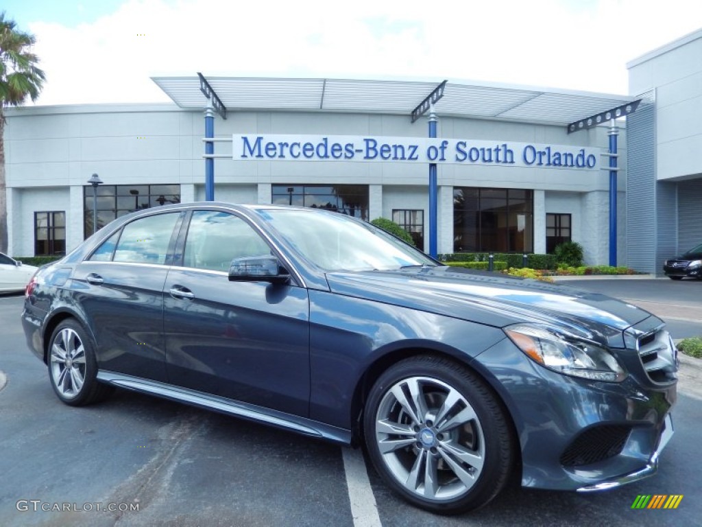 2014 E 350 Sport Sedan - Steel Gray Metallic / Silk Beige/Espresso Brown photo #1