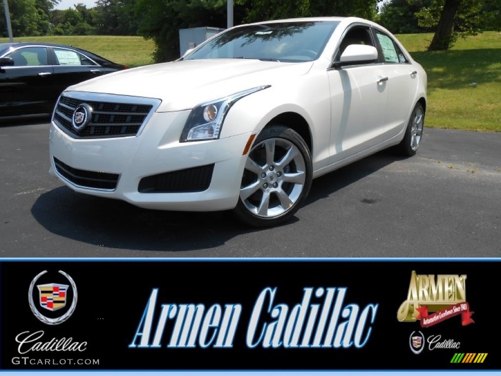 White Diamond Tricoat Cadillac ATS