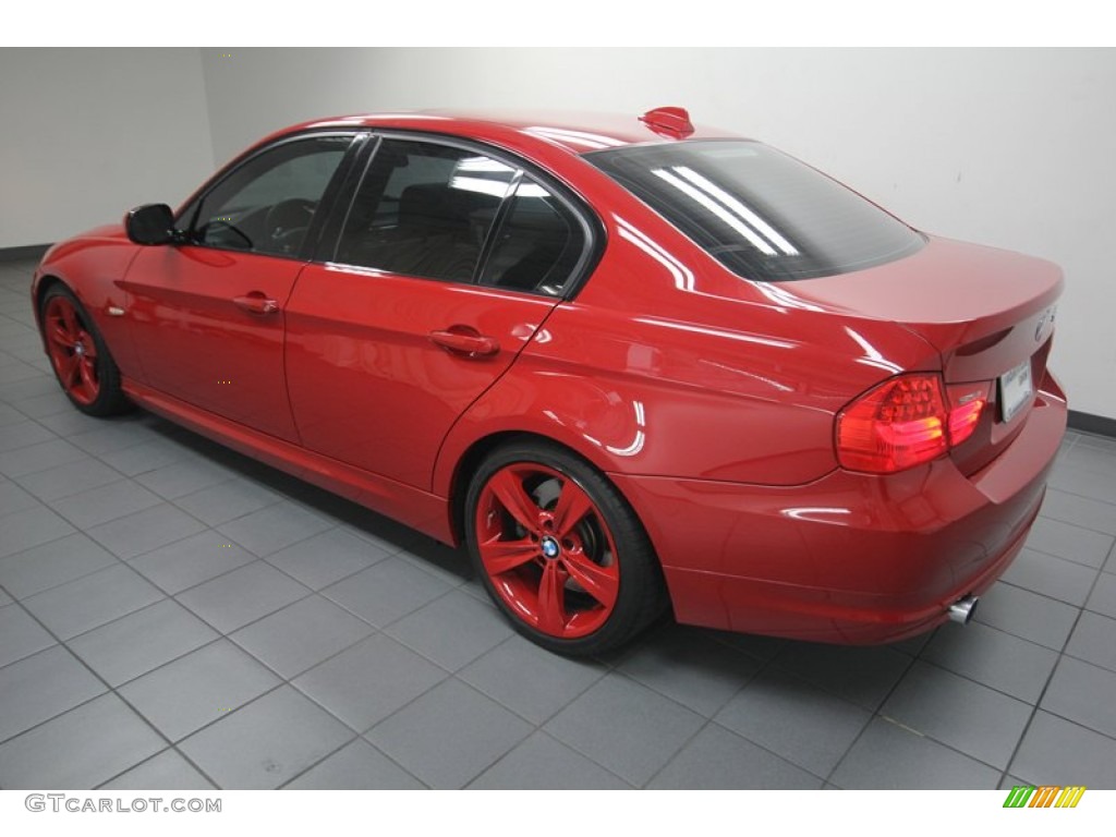 2009 3 Series 335i Sedan - Crimson Red / Beige photo #5