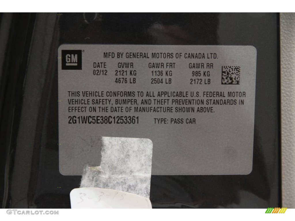 2012 Impala LTZ - Ashen Gray Metallic / Gray photo #16