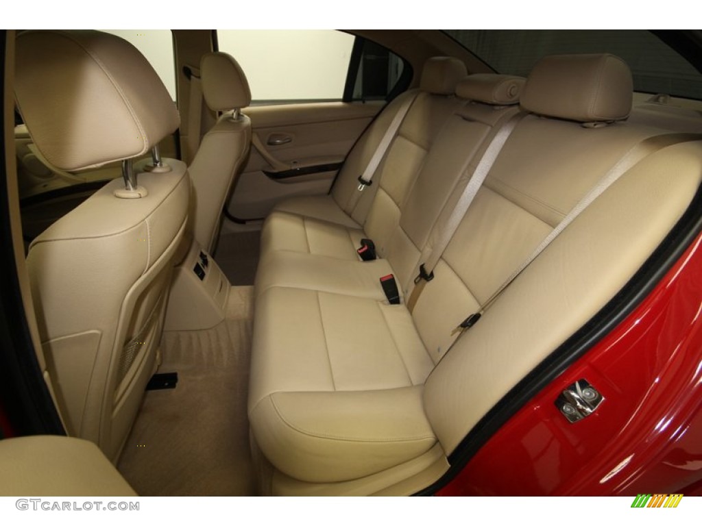 2009 3 Series 335i Sedan - Crimson Red / Beige photo #14