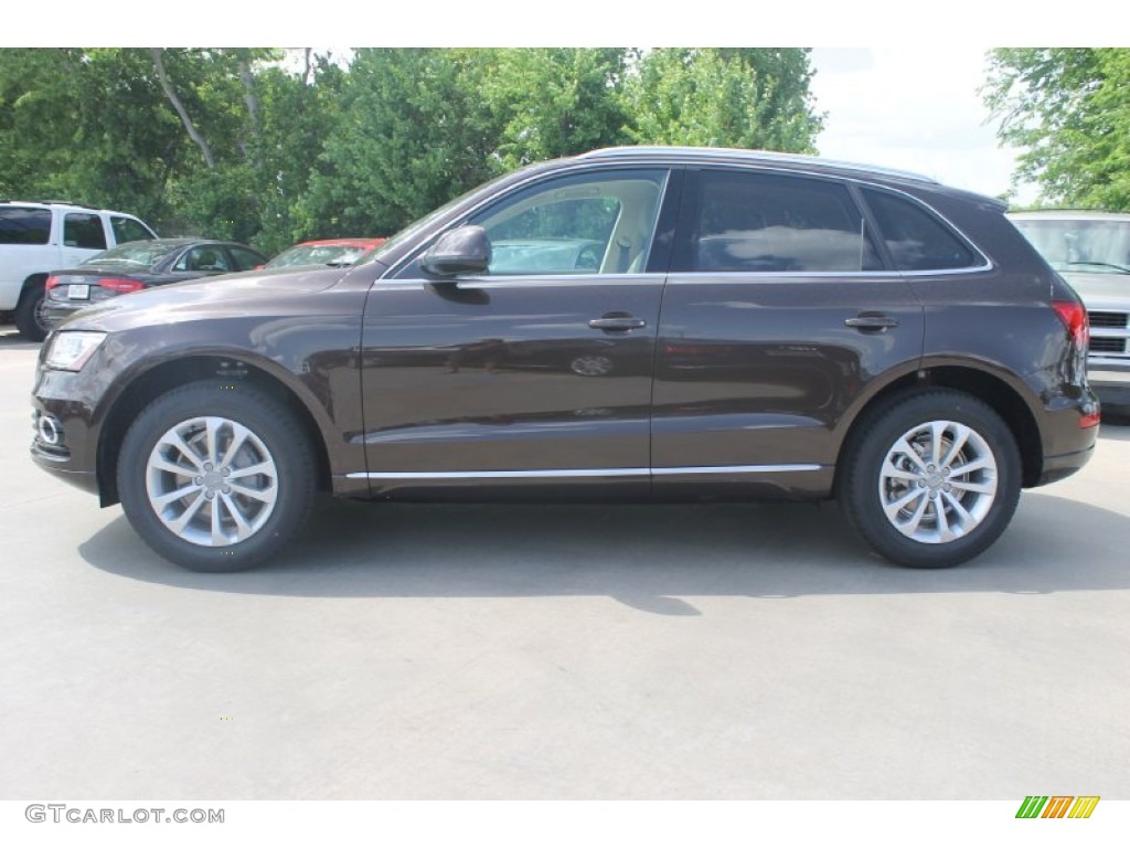 Teak Brown Metallic 2013 Audi Q5 2.0 TFSI quattro Exterior Photo #82666360