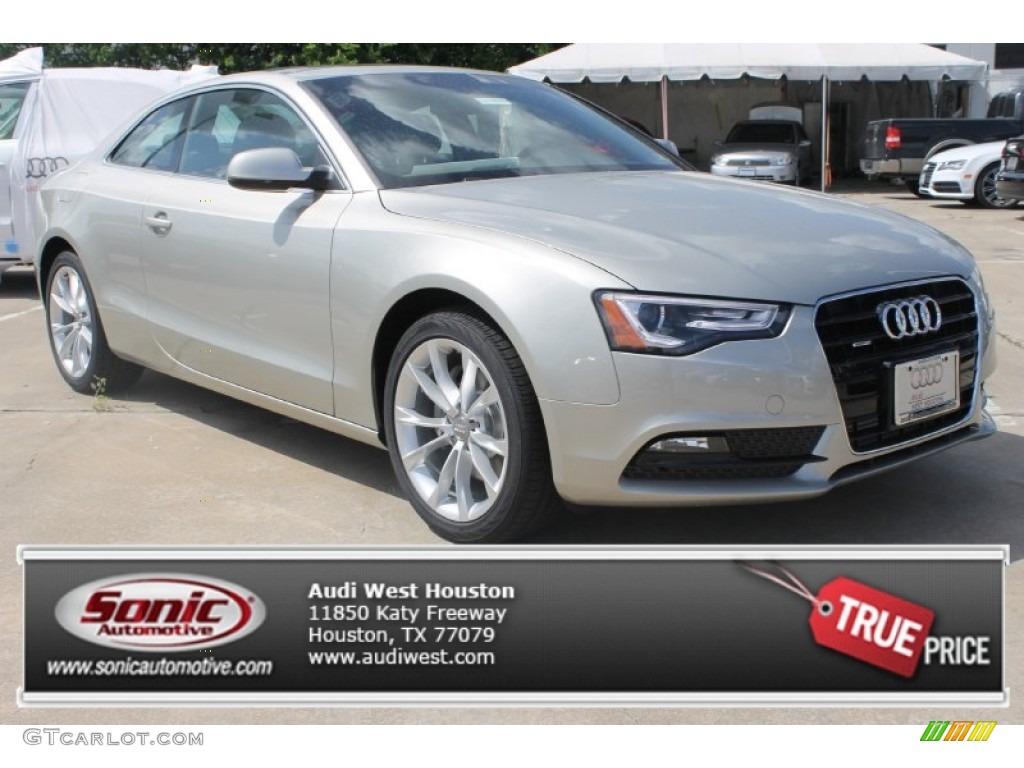 2013 A5 2.0T quattro Coupe - Cuvee Silver Metallic / Chestnut Brown photo #1