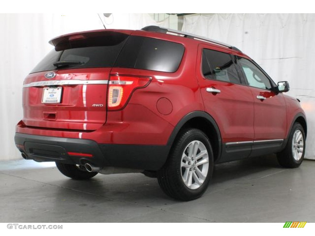 2011 Explorer XLT 4WD - Red Candy Metallic / Charcoal Black photo #6