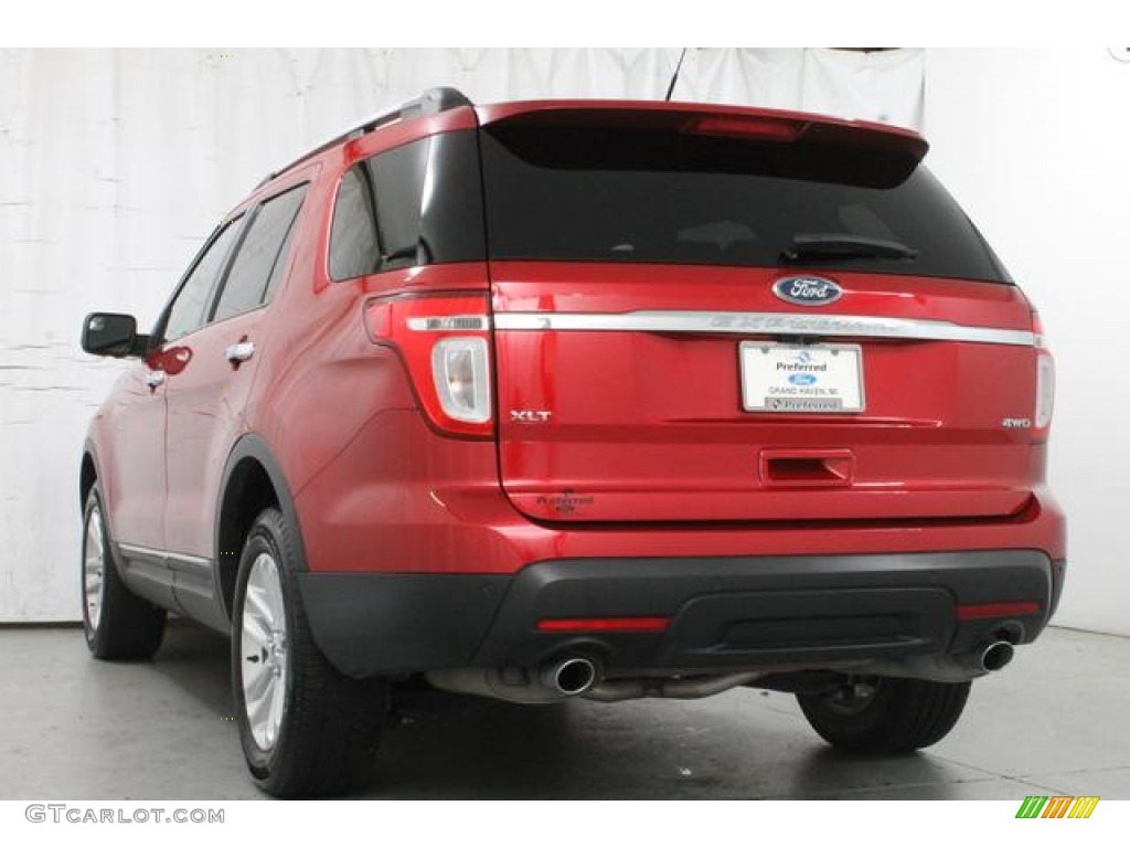 2011 Explorer XLT 4WD - Red Candy Metallic / Charcoal Black photo #9