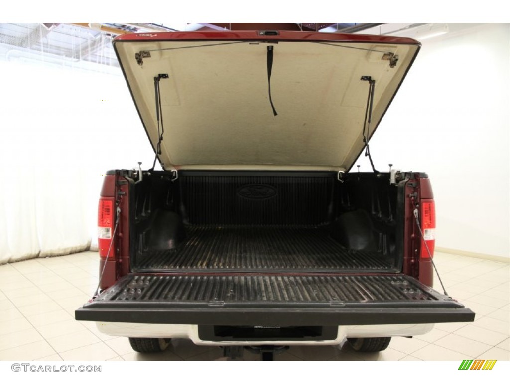 2005 F150 XLT SuperCab 4x4 - Dark Toreador Red Metallic / Medium Flint/Dark Flint Grey photo #11