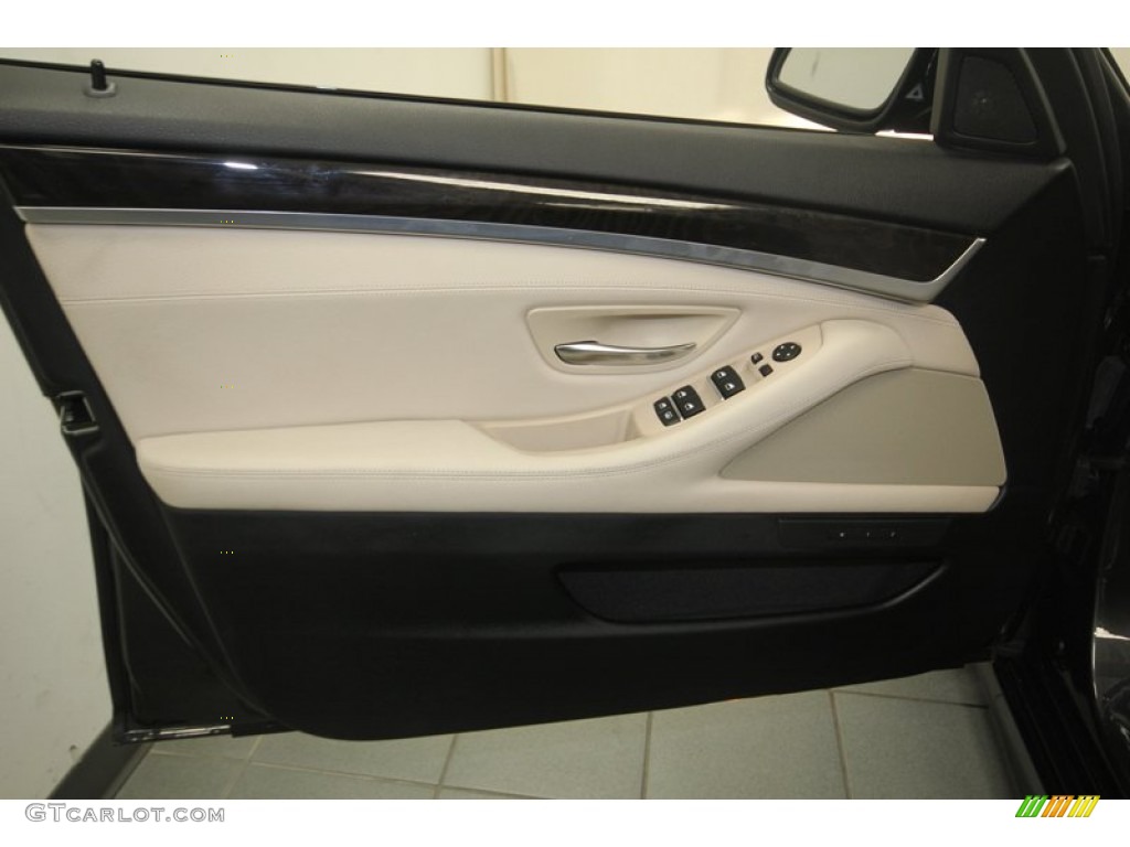 2012 5 Series 550i Sedan - Dark Graphite Metallic II / Oyster/Black photo #15