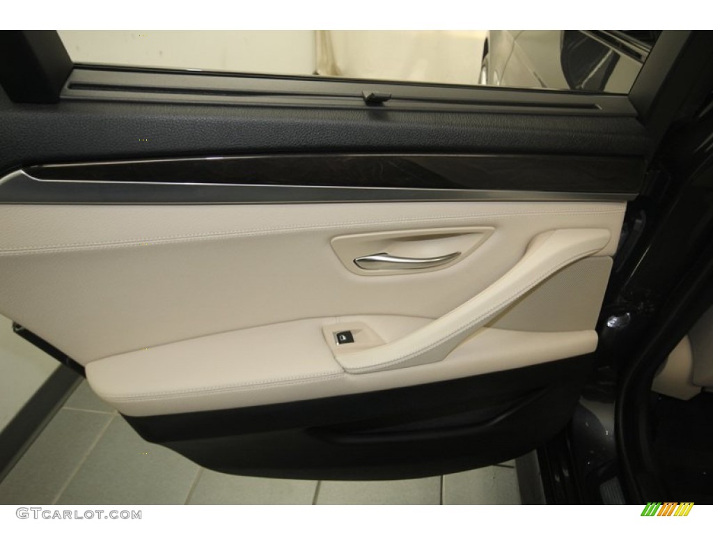 2012 5 Series 550i Sedan - Dark Graphite Metallic II / Oyster/Black photo #30