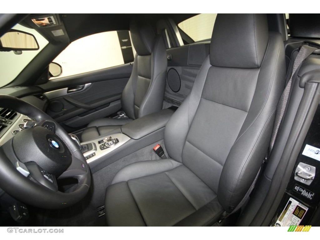 Black Interior 2011 BMW Z4 sDrive35is Roadster Photo #82669603