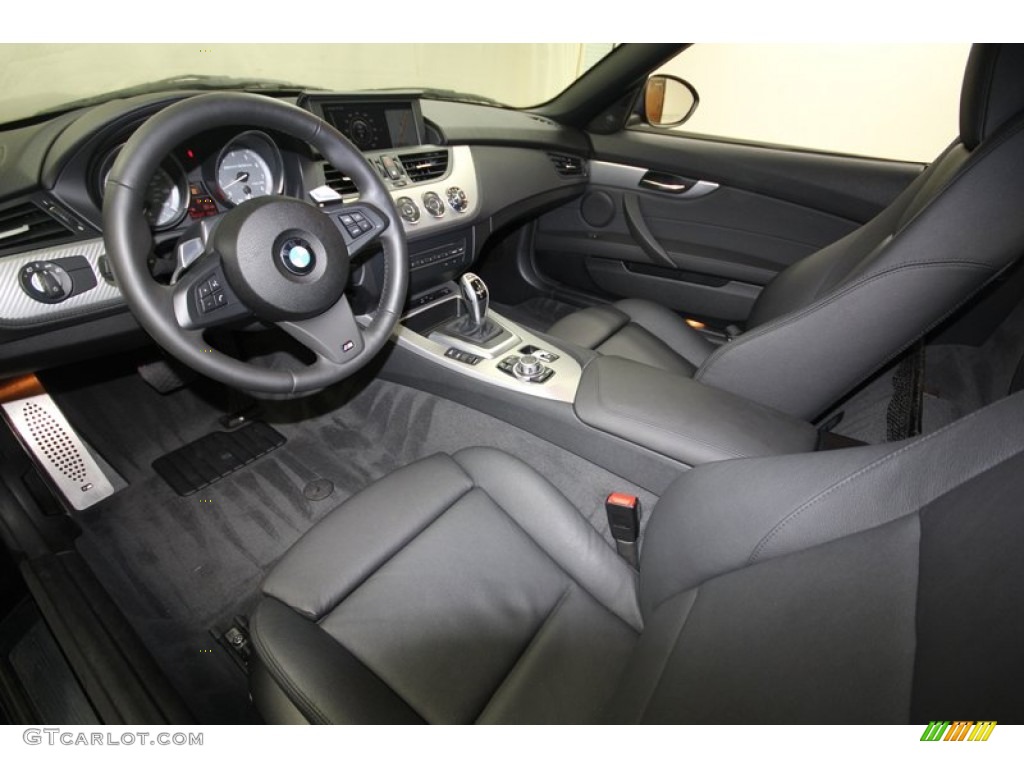 Black Interior 2011 BMW Z4 sDrive35is Roadster Photo #82669651