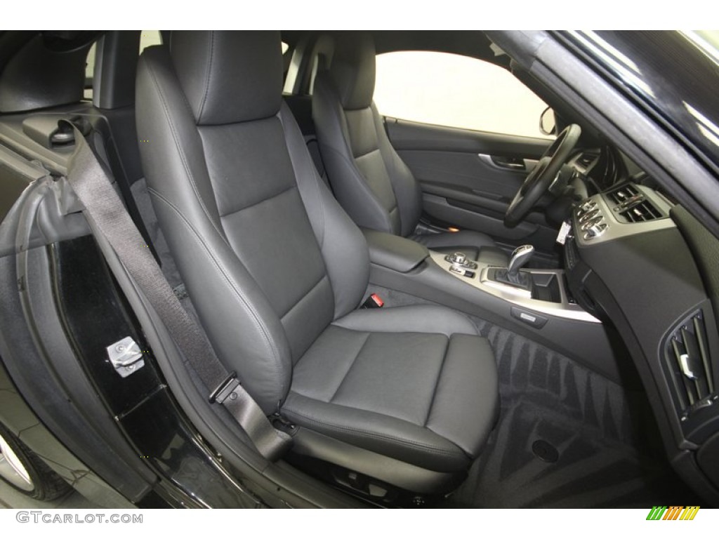 Black Interior 2011 BMW Z4 sDrive35is Roadster Photo #82669748