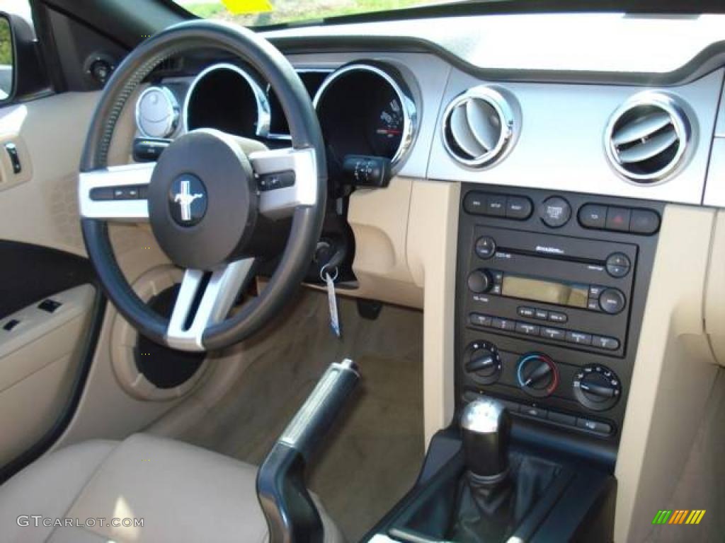 2005 Mustang GT Premium Convertible - Redfire Metallic / Medium Parchment photo #12