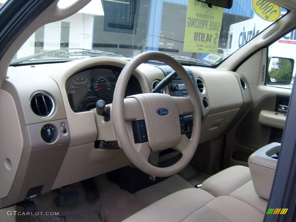 2006 F150 XLT Regular Cab - Aspen Green Metallic / Tan photo #12