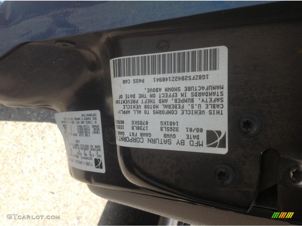 2002 S Series SL Sedan - Blue / Gray photo #6