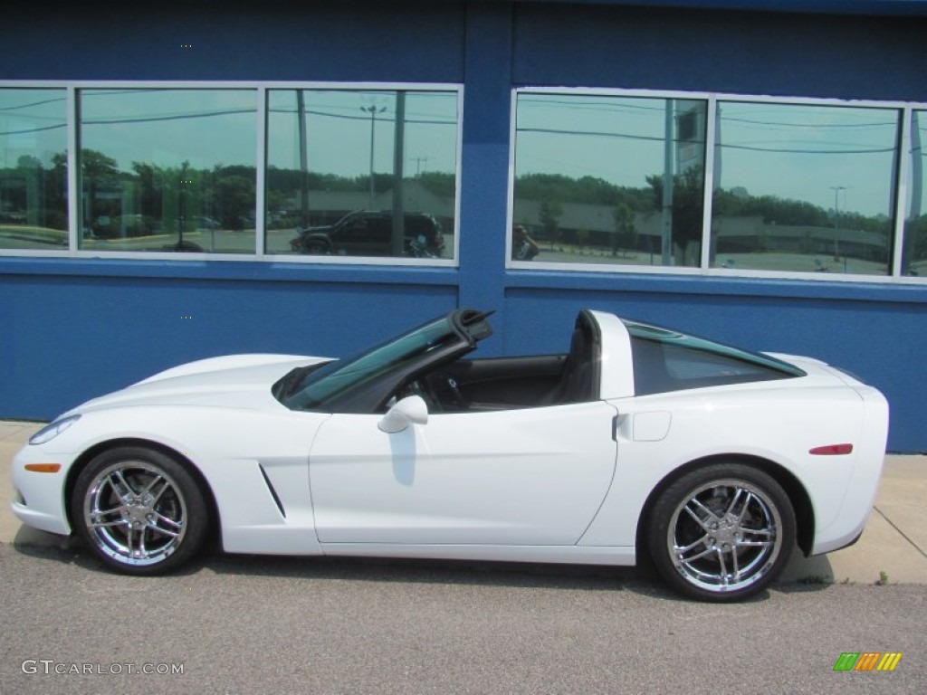 2005 Corvette Coupe - Arctic White / Ebony photo #2