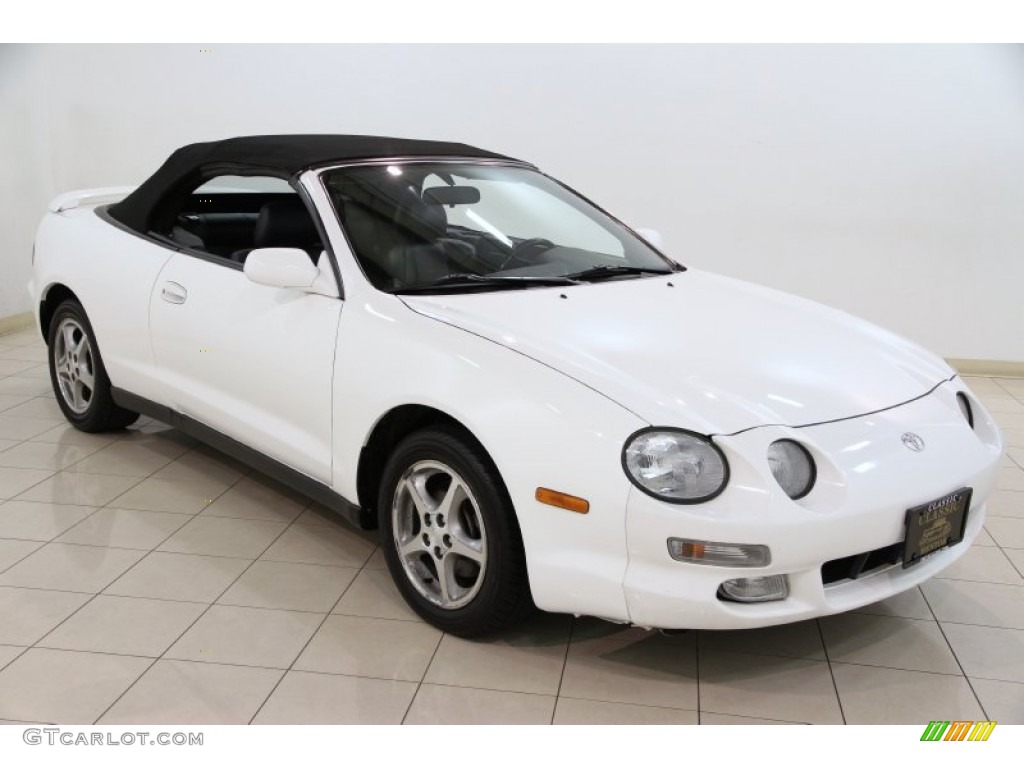 1998 Celica GT Convertible - Super White / Black photo #2