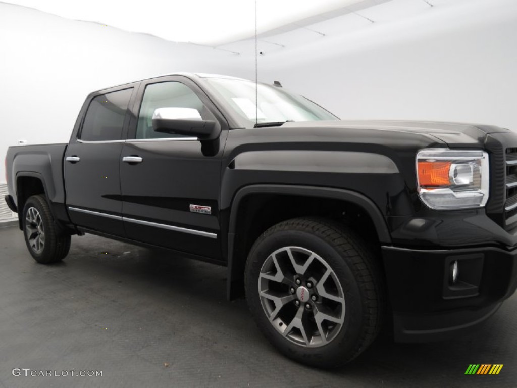 2014 Sierra 1500 SLT Crew Cab 4x4 - Onyx Black / Jet Black photo #2