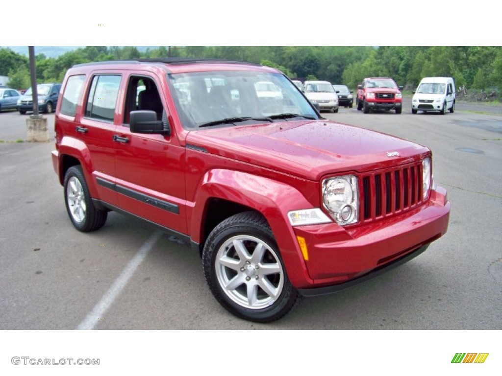 Inferno Red Crystal Pearl 2010 Jeep Liberty Sport 4x4 Exterior Photo #82675313