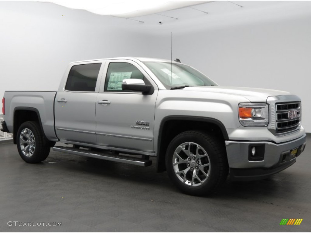 2014 Sierra 1500 SLT Crew Cab - Quicksilver Metallic / Jet Black photo #1