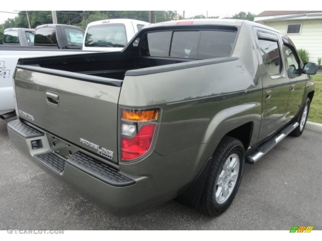2007 Ridgeline RTS - Aberdeen Green Metallic / Black photo #2