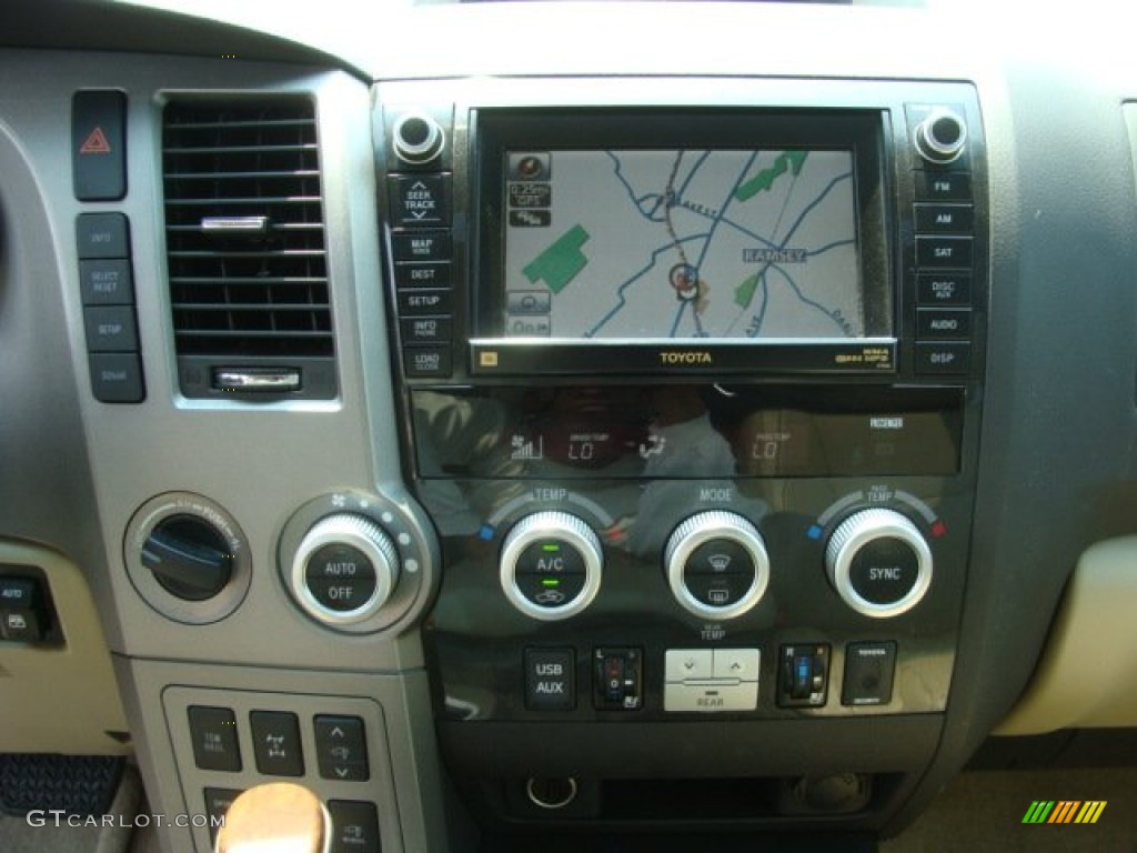 2010 Sequoia Platinum 4WD - Cassis Red Pearl / Sand Beige photo #11