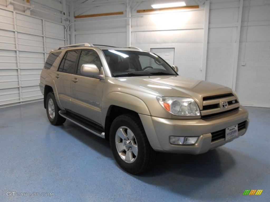 2004 4Runner Limited 4x4 - Dorado Gold Pearl / Stone photo #4
