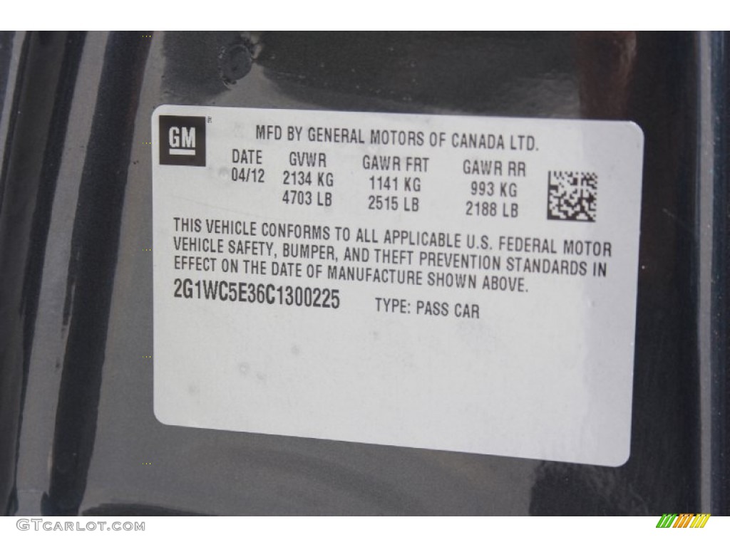 2012 Impala LTZ - Ashen Gray Metallic / Ebony photo #31