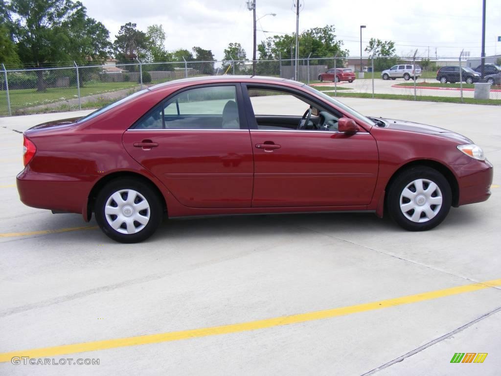 2003 Camry LE - Salsa Red Pearl / Stone photo #2