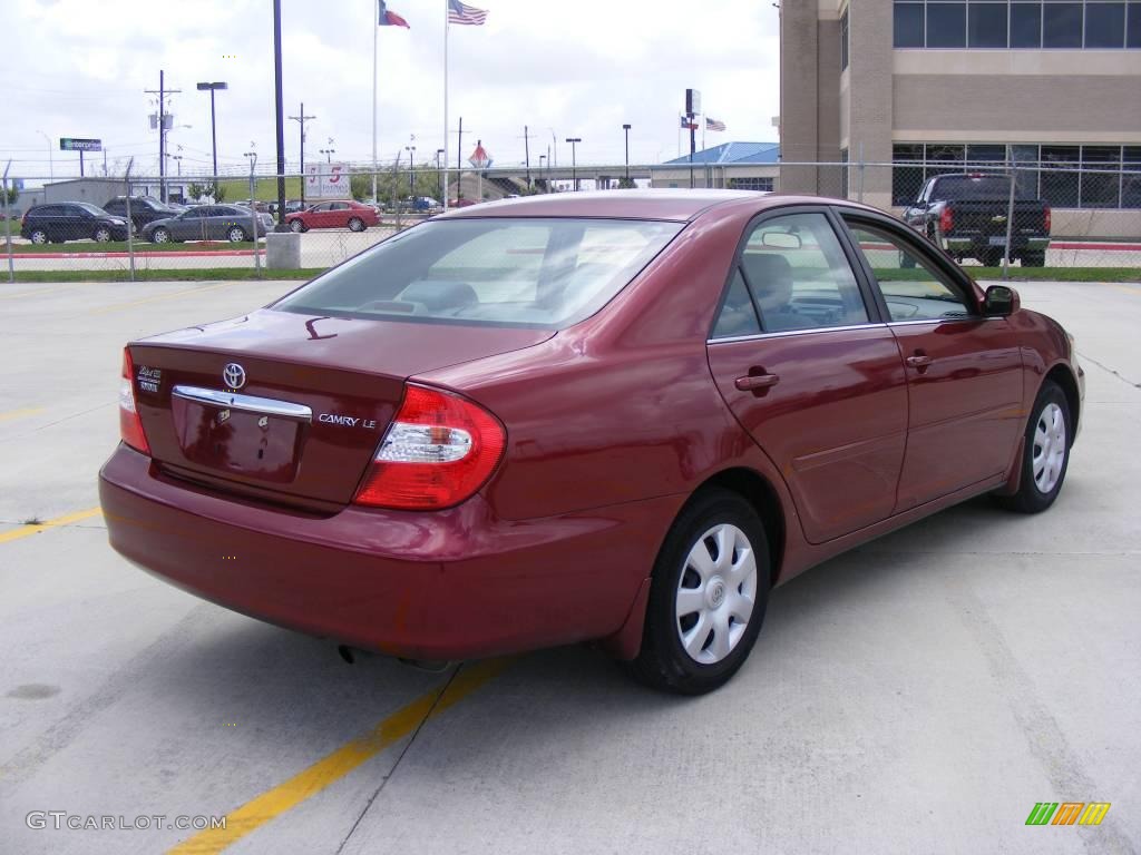 2003 Camry LE - Salsa Red Pearl / Stone photo #3